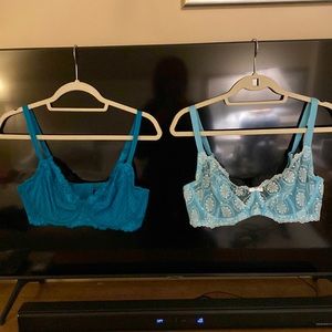 EUC a pair as bundle Felina lace underwire bras - 38D 💙